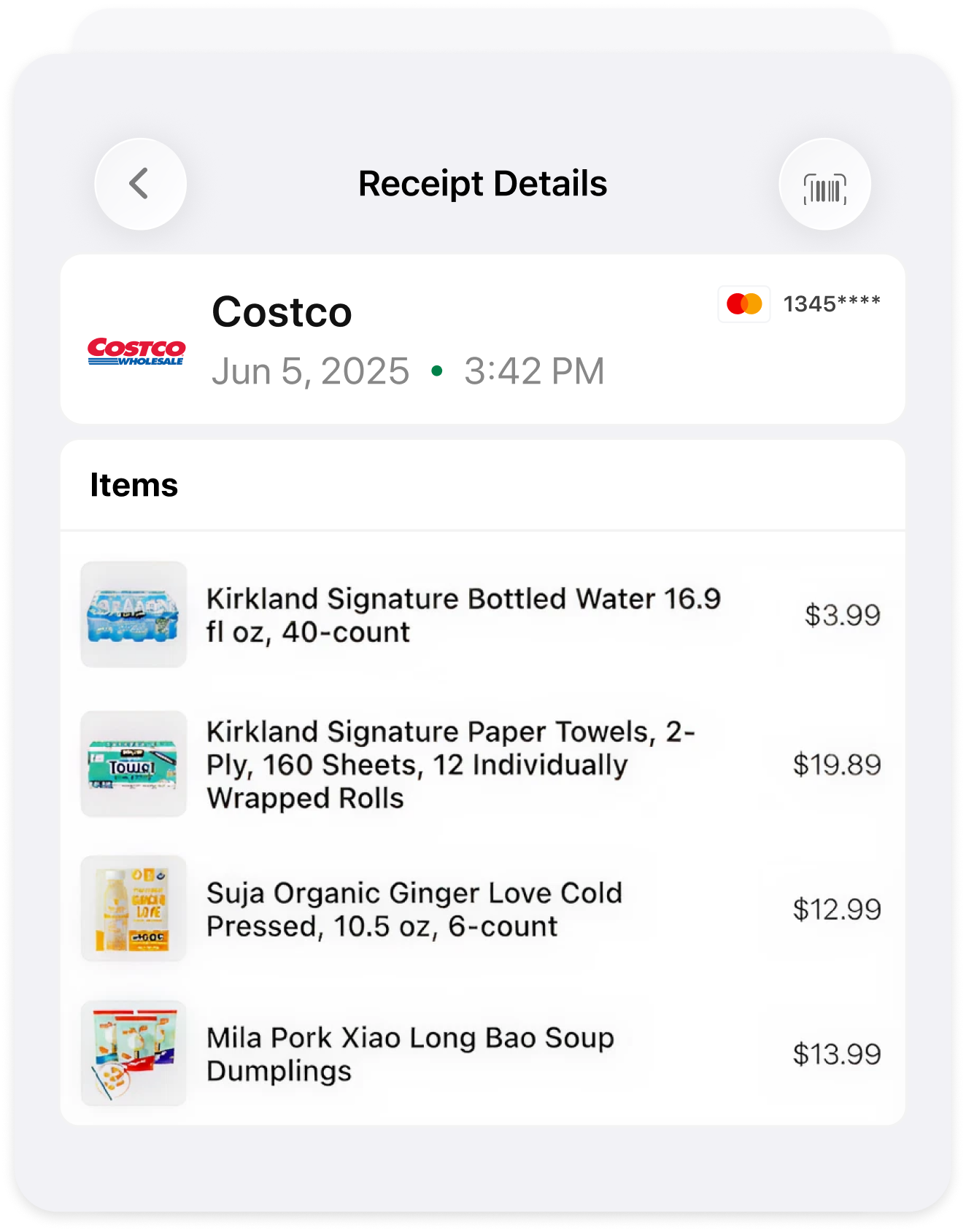 Receipt Details Mockup